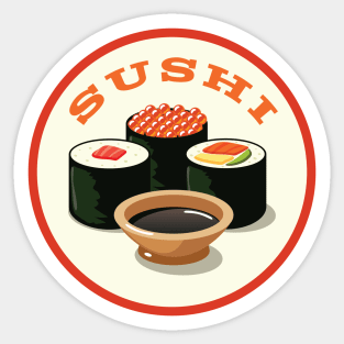 Cute kawaii sushi, sushi lovers Sticker